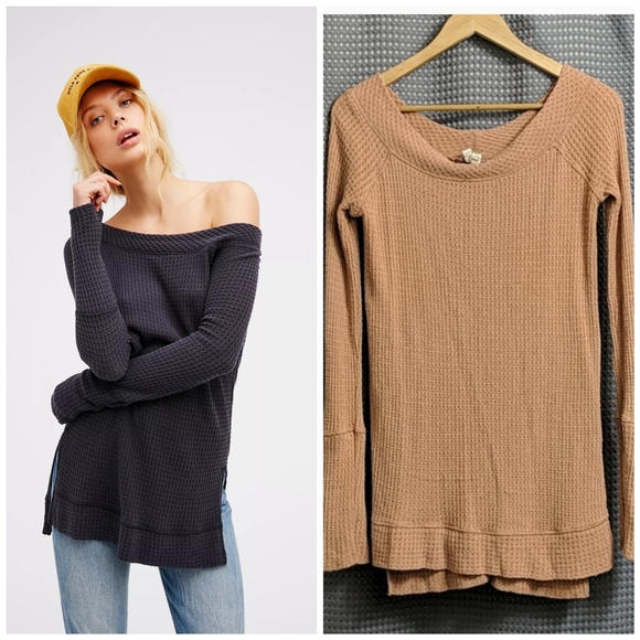 We The Free People Kate Waffle Thermal XS